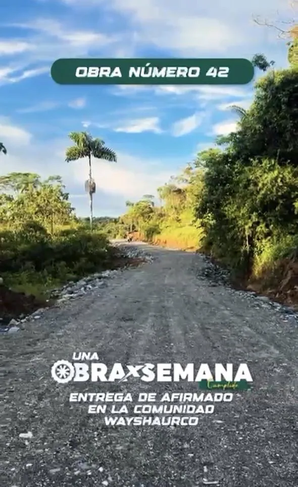 Lee más sobre el artículo Video Prefectura de Pastaza entregó obra 42