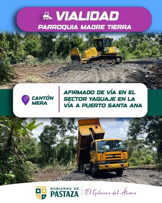 Lee más sobre el artículo Afirmado de vía en el sector Yaguaje.