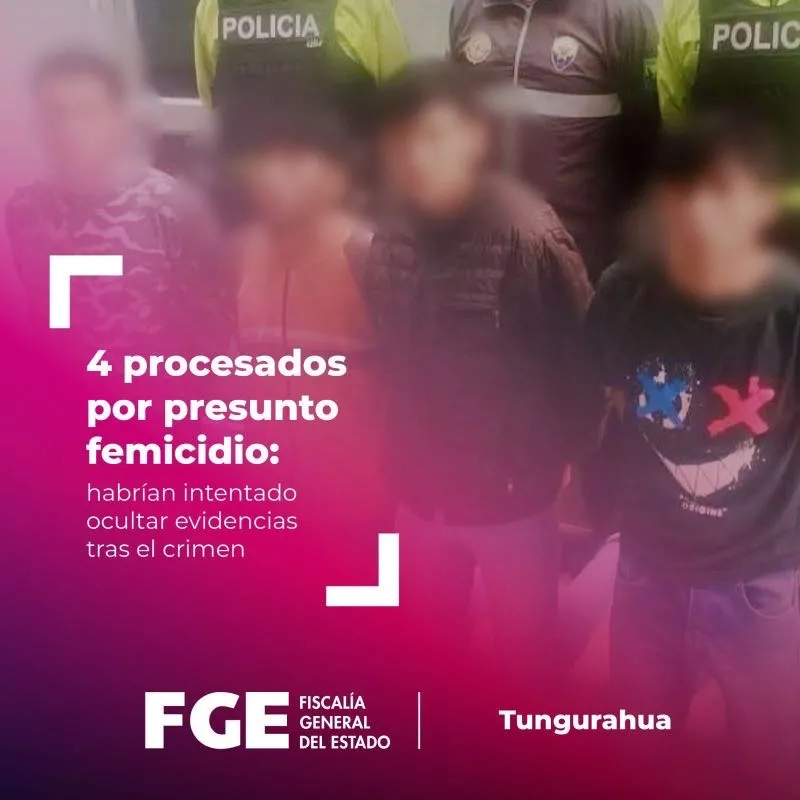Lee más sobre el artículo Prisión preventiva 4 procesados por presunto femicidio en Cevallos