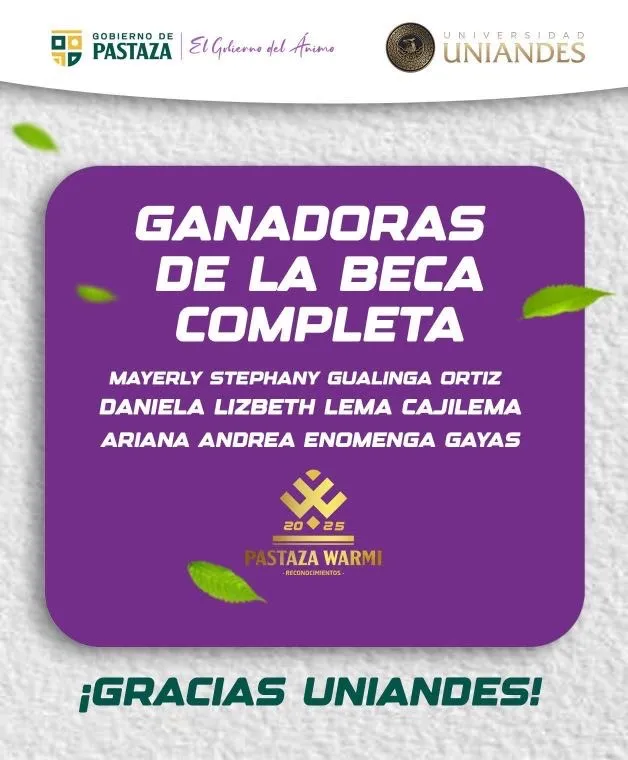 Lee más sobre el artículo Ganadoras de beca universitaria