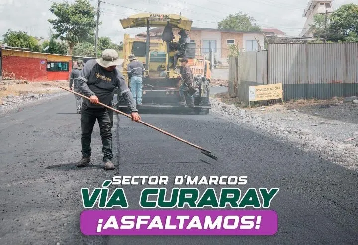 Lee más sobre el artículo Asfaltado vía Curaray sector de Marcos.