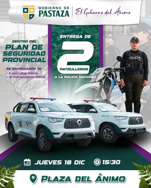Lee más sobre el artículo Entrega de dos patrulleros