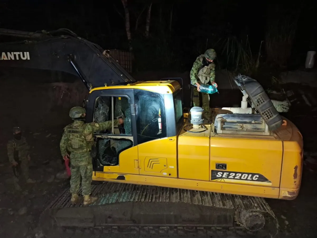 Lee más sobre el artículo Golpe a minería ilegal en Napo